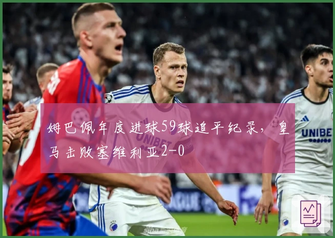 姆巴佩年度进球59球追平纪录，皇马击败塞维利亚2-0